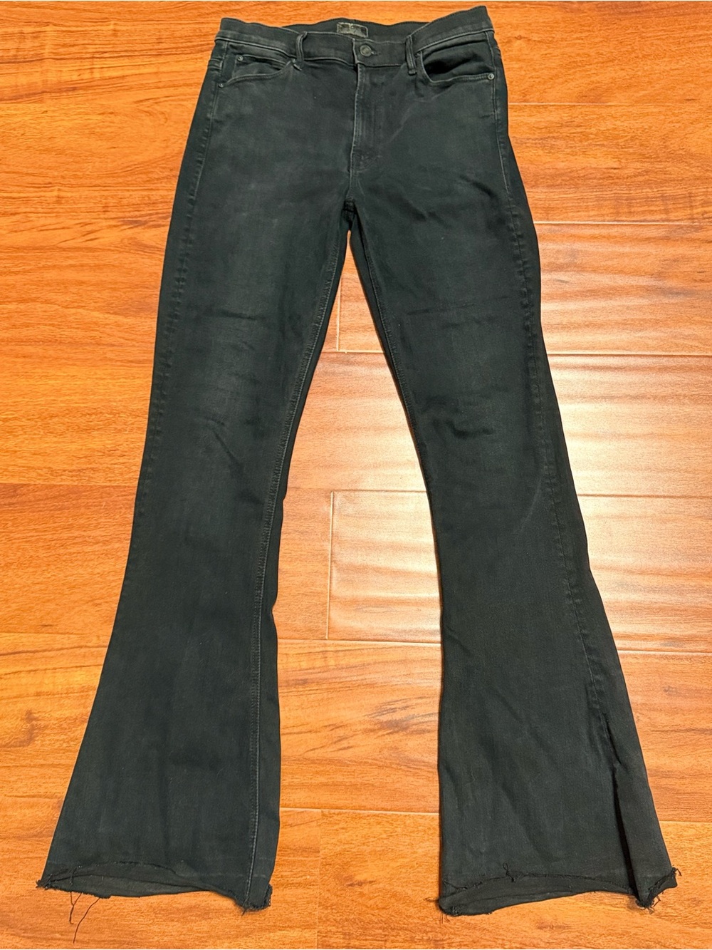 MOTHER Black Boot Cut Flare Jeans